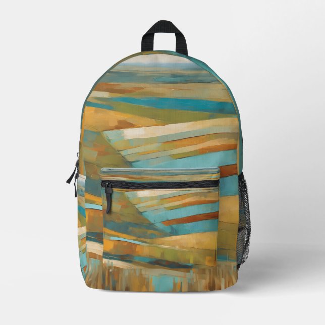 Canadian Prairies Abstract Backpack (Front)