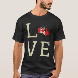 Canadian Pride Canada Heart Veins Canada Flag Cana T-Shirt