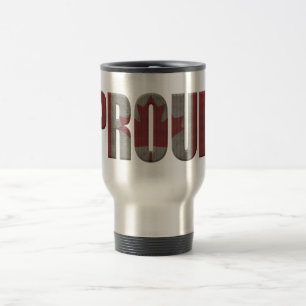 Canadian proud travel mug