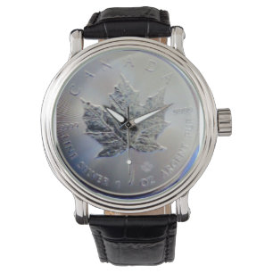 Canadian Pure Silver Maple Leaf  Watch