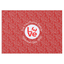 Canadian Red LOVE Flag Personalised