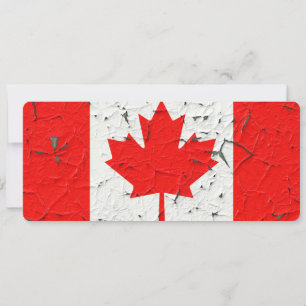 Canadian Red Maple Leaf CANADA Peeling Paint style