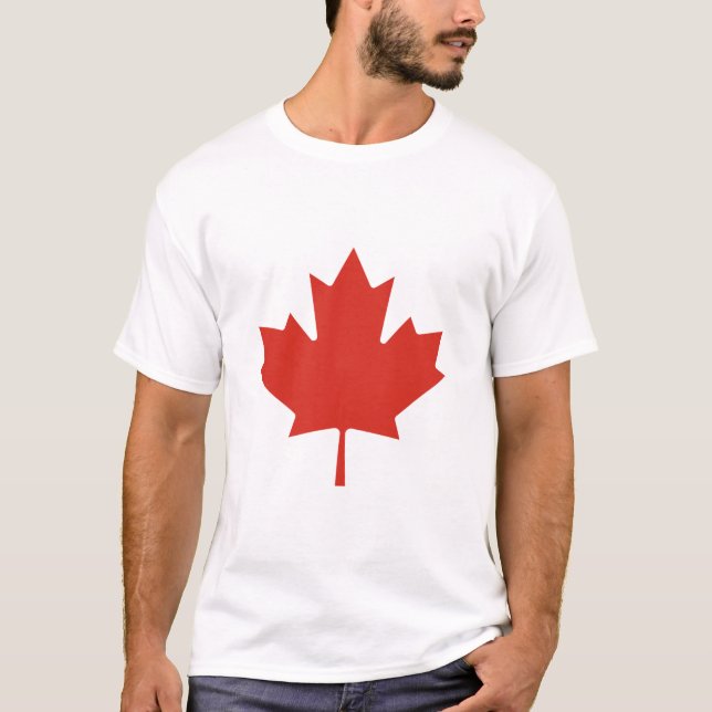 Canadian Red Maple Leaf Canada T-Shirt (Front)