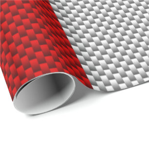 Canadian Red Maple Leaf in Carbon Fibre looks Wrapping Paper