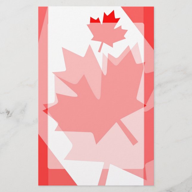 Canadian red Maple Leaf Layered Style CANADA (Front)