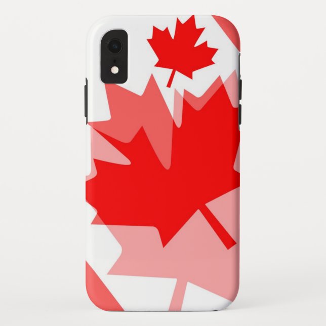 Canadian Red Maple Leaf Layered Style CANADA Case-Mate iPhone Case (Back)