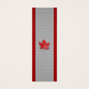 Canadian Red Maple Leaf on Carbon Fibre Print