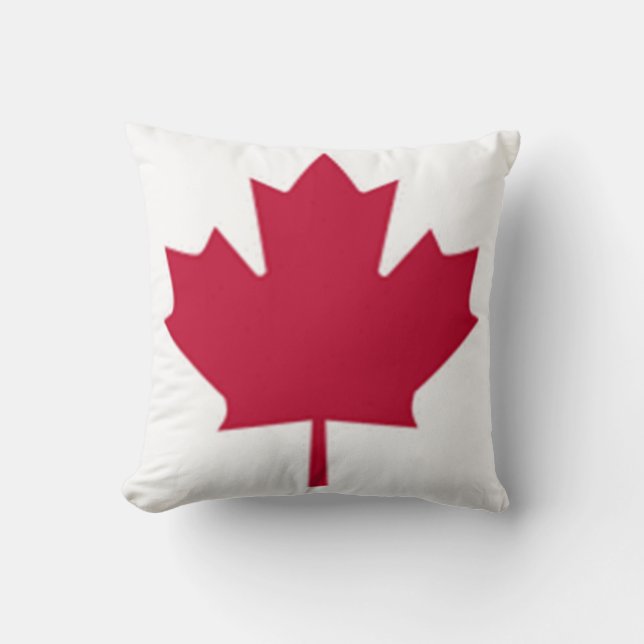 Canadian red Maple Leaf Pillow (Front)