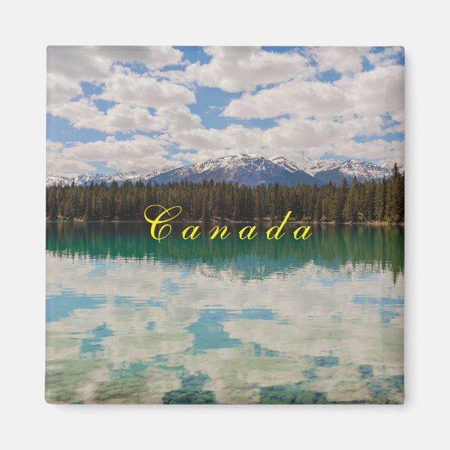 Canadian Reflection on water landscape Magnet (Front)