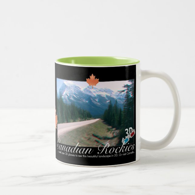 Canadian Rockies Canada 3D Red/ Cyan Anaglyph Mug (Right)