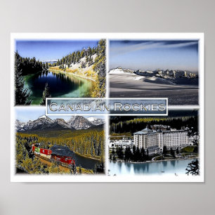 Canadian Rockies - Canada - Mosaic - Poster