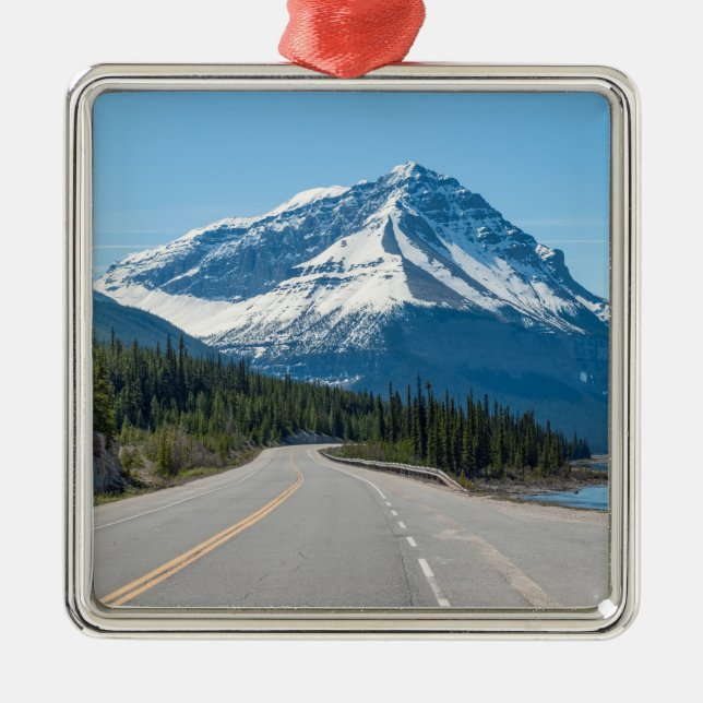 Canadian Rockies - Icefields Parkway Highway 93 Metal Tree Decoration (Front)