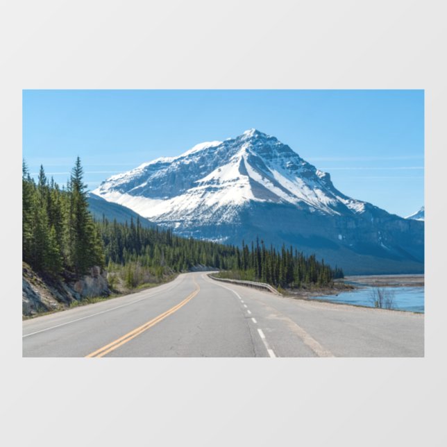 Canadian Rockies - Icefields Parkway Highway 93 Window Cling (Sheet)