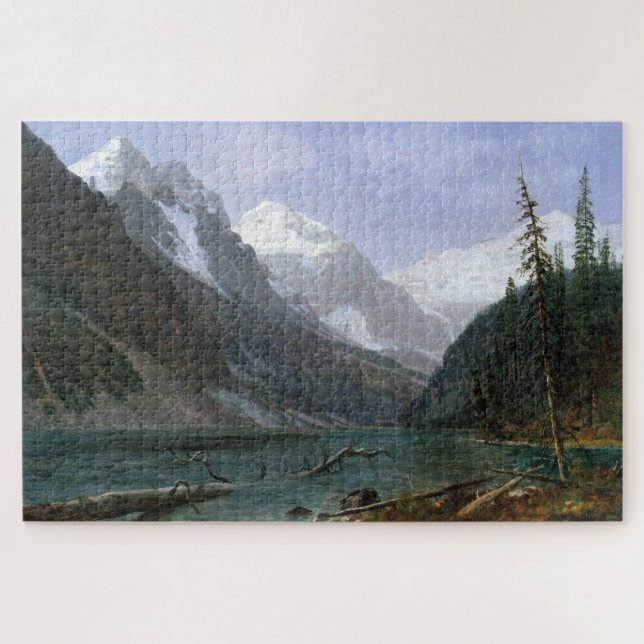 Canadian Rockies, Lake Louise, Albert Bierstadt Jigsaw Puzzle (Horizontal)