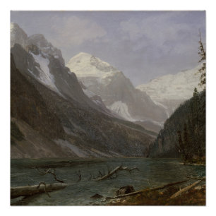 Canadian Rockies Lake Louise   Albert Bierstadt Poster