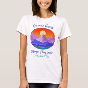 Canadian Rockies Mountain Family Road Trip T-Shirt
