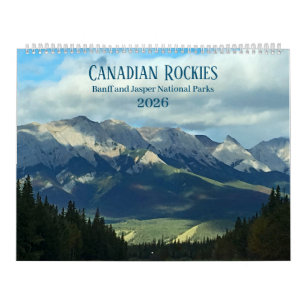 Canadian Rockies Photographic 12-Month 2026 Calendar