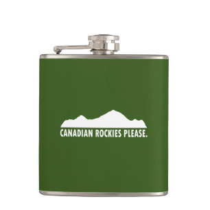 Canadian Rockies Please Hip Flask