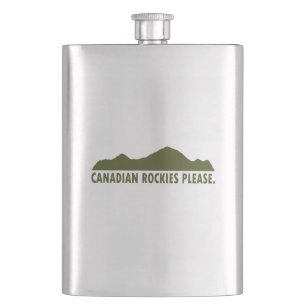 Canadian Rockies Please Hip Flask