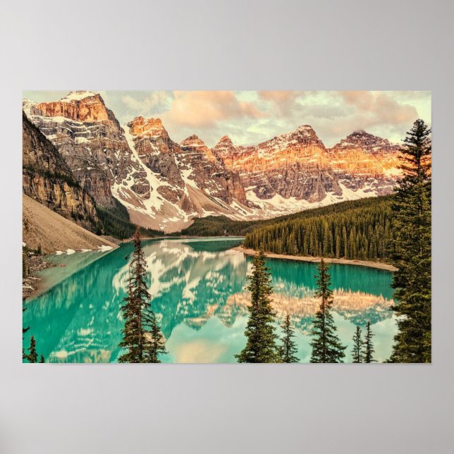 Canadian Rockies stylised Poster (Front)