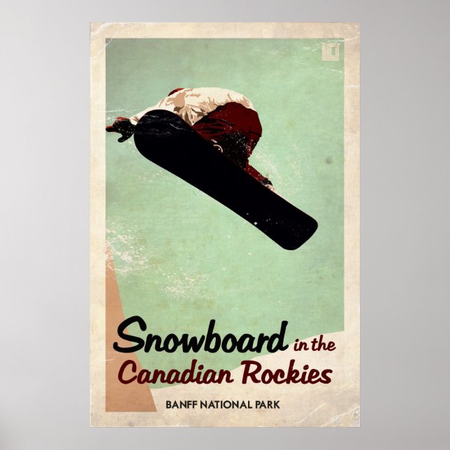 Canadian Rockies - Vintage Effect Poster (Front)