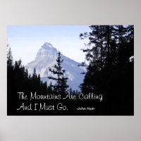 Canadian Rocky Mountains with Famous Quote