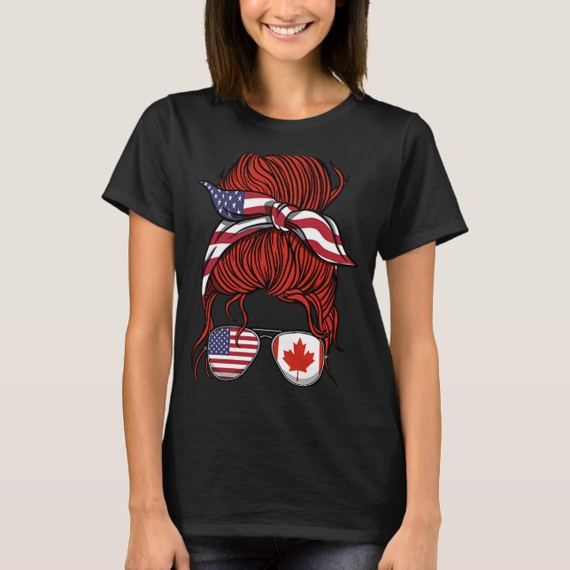 Canadian Roots Canada Girl T-Shirt (Front)