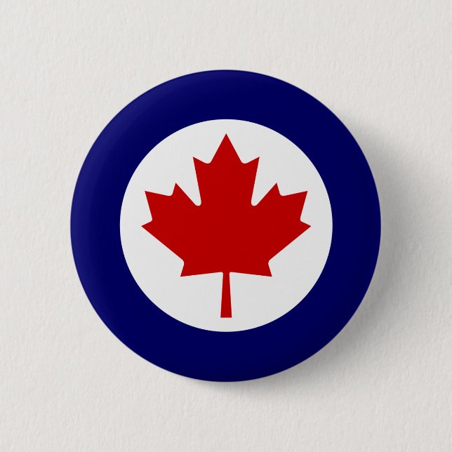 Canadian Roundel 6 Cm Round Badge (Front)