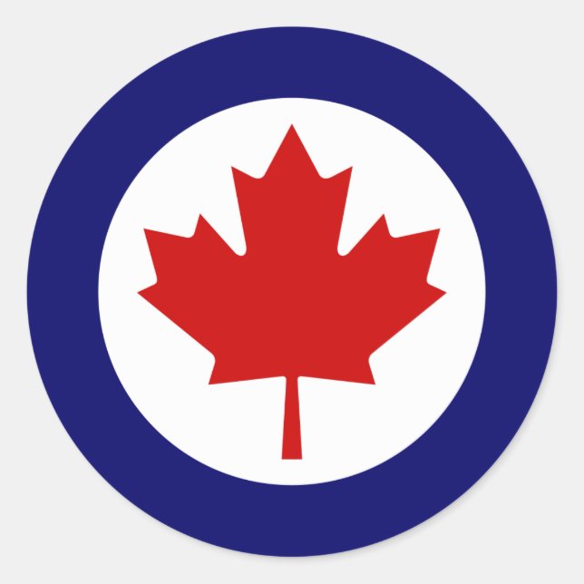 Canadian Roundel Classic Round Sticker (Front)