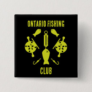 Canadian Salmon Fishing 15 Cm Square Badge