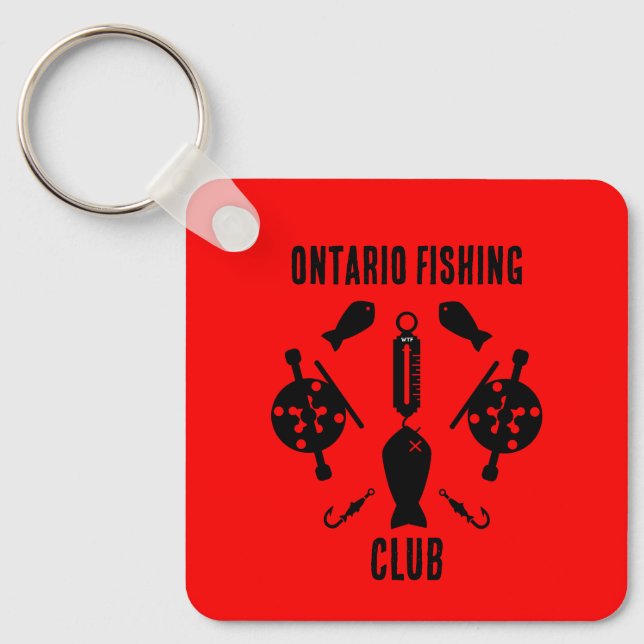 Canadian Salmon Fishing Key Ring (Front)