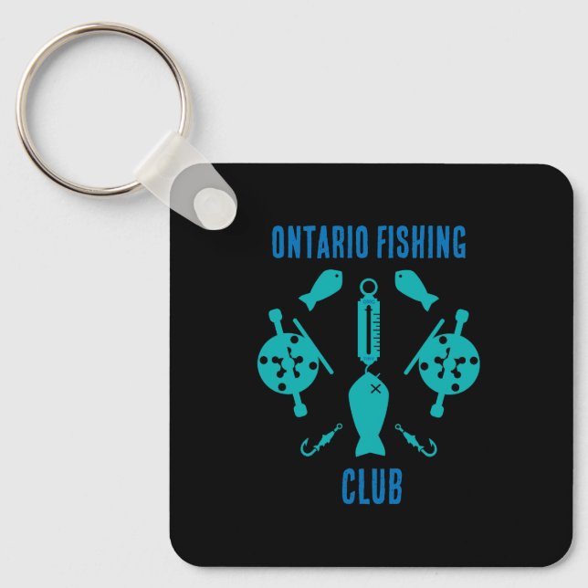 Canadian Salmon Fishing Key Ring (Front)