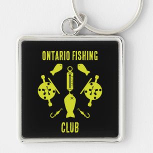 Canadian Salmon Fishing Key Ring