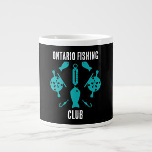 Canadian Salmon Fishing Large Coffee Mug