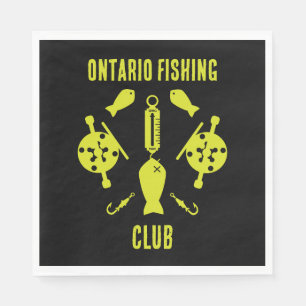 Canadian Salmon Fishing Napkin