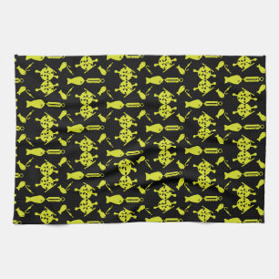 Canadian Salmon Fishing Tea Towel