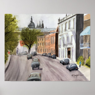 CANADIAN SCENES: MONTREAL - WATERCOLOR POSTER