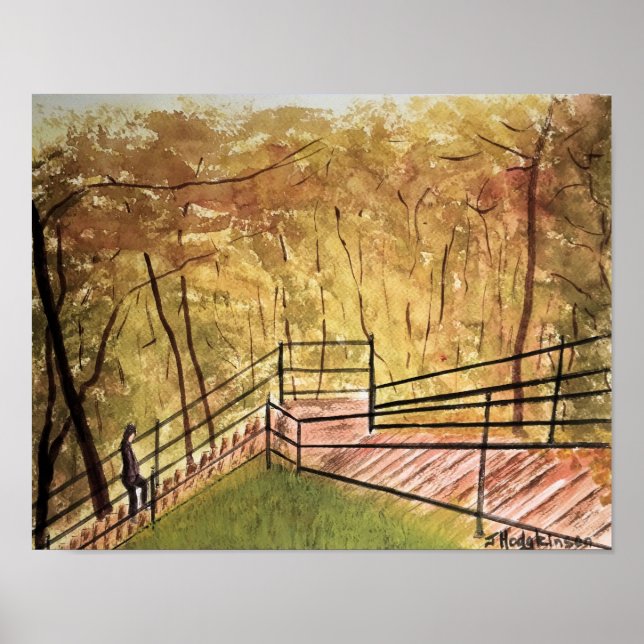 CANADIAN SCENES: MONTREAL -  WATERCOLOR POSTER (Front)