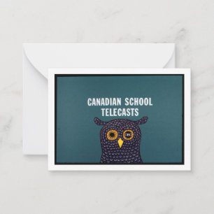 Canadian School Telecasts Card