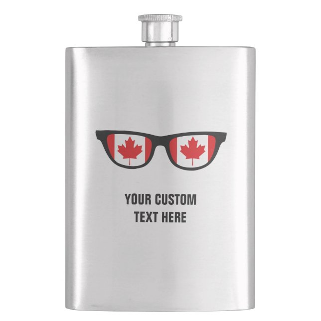 Canadian Shades custom flask (Front)