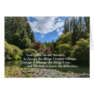 Canadian small lake  Serenity Prayer