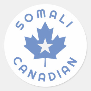 Canadian Somali   Roots Classic Round Sticker