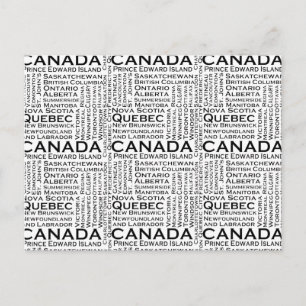 Canadian States & Cities Postcard