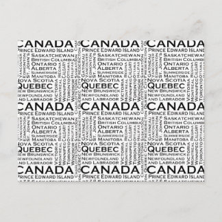 Canadian States & Cities Postcard