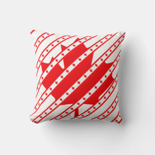 Canadian stripes flag cushion