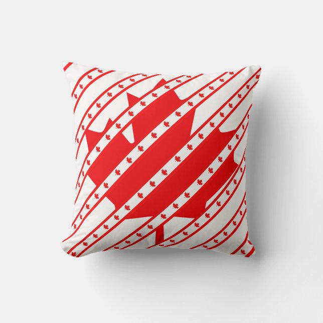Canadian stripes flag cushion (Front)