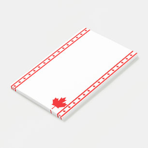 Canadian stripes flag post-it notes