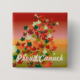 Canadian Sunset 15 Cm Square Badge