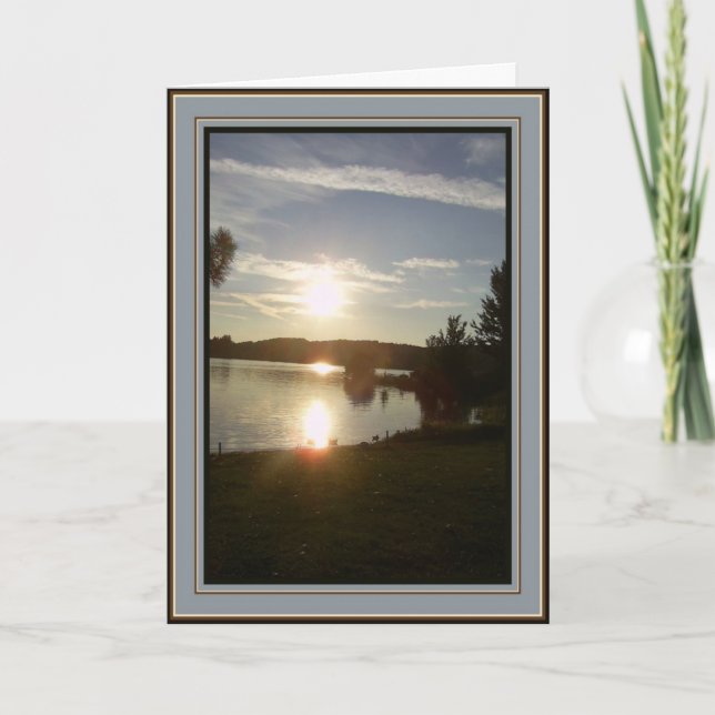 Canadian Sunset - Goodbye Card (Front)