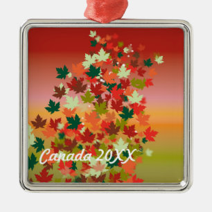 Canadian Sunset Metal Tree Decoration